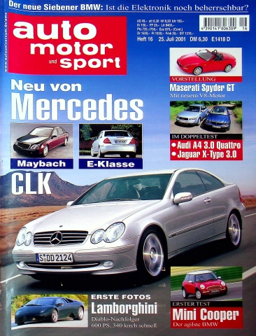 Deckblatt Auto Motor und Sport (16/2001)